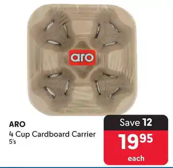 Makro ARO 4 Cup Cardboard Carrier offer