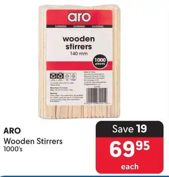 Makro ARO Wooden Stirrers offer