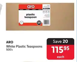 Makro ARO White Plastic Teaspoons offer