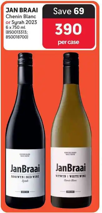 Makro JAN BRAAI Chenin Blanc or Syrah 2023 offer