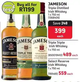 Makro JAMESON Triple Distilled Irish Whiskey offer