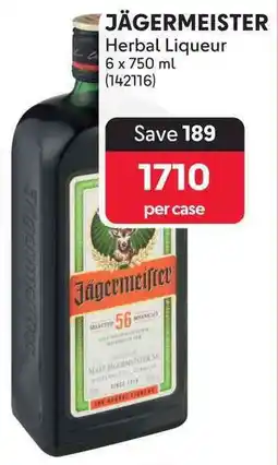 Makro JÄGERMEISTER Herbal Liqueur offer