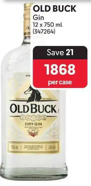 Makro OLD BUCK Gin offer