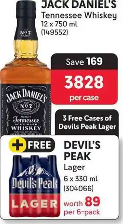 Makro JACK DANIEL'S Tennessee Whiskey offer