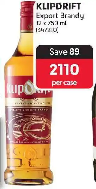 Makro KLIPDRIFT Export Brandy offer