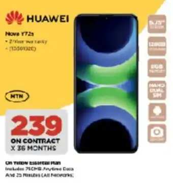 HiFi Corp HUAWEI Nova Y72s offer