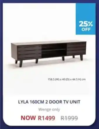 Decofurn Lyla 2 door tv unit offer