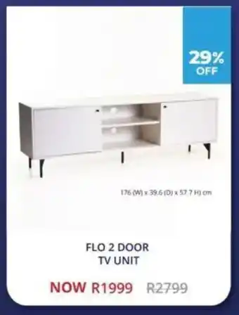 Decofurn Flo 2 door tv unit offer