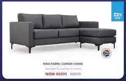 Decofurn Nino fabric corner chaise offer