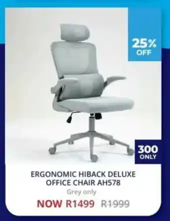 Decofurn Ergonomic hiback deluxe office chair AH578 offer