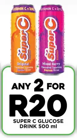 Fresh Stop Super c glucose drink offer