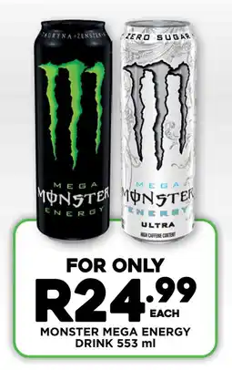 Fresh Stop Monster mega energy drink offer