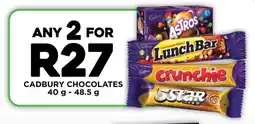 Fresh Stop Cadbury chocolates offer