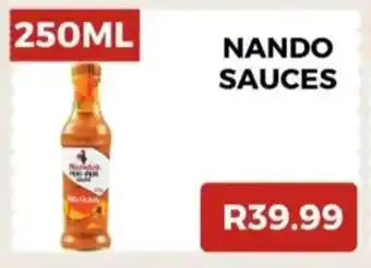 Saverite Nando sauces offer