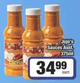 Frontline Jojo's Sauces Asst. offer