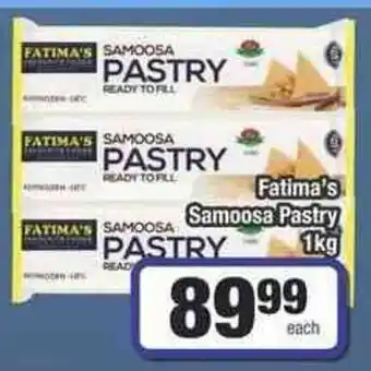 Frontline Fatima's Samoosa Pastry offer