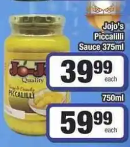 Frontline Jojo's Piccalilli Sauce offer