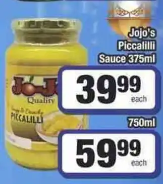 Frontline Jojo's Piccalilli Sauce offer