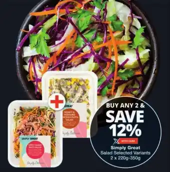 Checkers Simply Great Salad Selected Variants offer