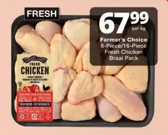 Checkers Farmer's Choice Fresh Chicken Braai Pack offer