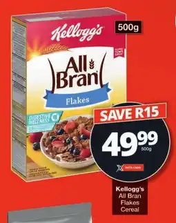 Checkers Kellogg's All Bran Flakes Cereal offer