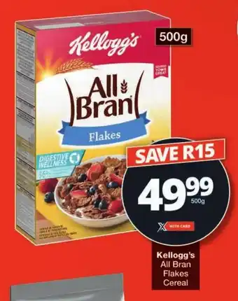 Checkers Kellogg's All Bran Flakes Cereal offer