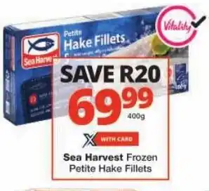 Checkers Sea Harvest Frozen Petite Hake Fillets offer