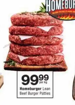 Checkers Homeburger Lean Beef Burger Patties offer