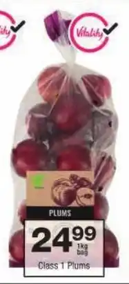 Checkers Class 1 Plums offer