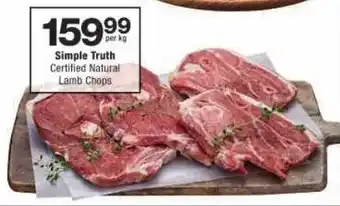 Checkers Simple Truth Certified Natural Lamb Chops offer