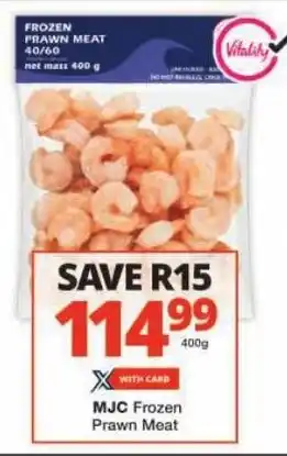 Checkers MJC Frozen Prawn Meat offer