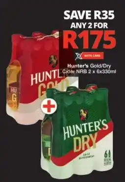 Checkers Hunter's Gold/Dry Cider NRB offer