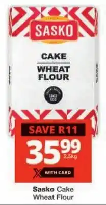 Checkers Sasko Cake Wheat Flour offer