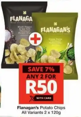 Checkers Flanagan's Potato Chips All Variants offer