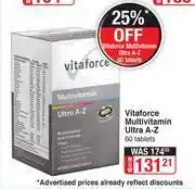 Dis-Chem Vitaforce Multivitamin Ultra A-Z-60 Tablets offer