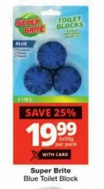 Checkers Super Brite Blue Toilet Block offer