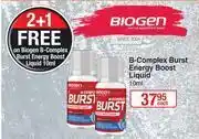 Dis-Chem Biogen B-Complex Brust Energy Boost Liquid-10ml Each offer