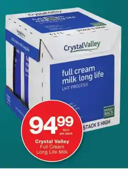 Checkers Crystal Valley Full Cream Long Life Milk offer