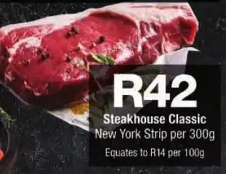 Checkers Steakhouse Classic New York Strip offer