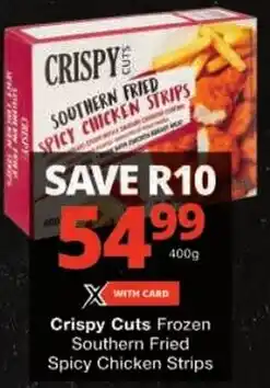 Checkers Crispy Cuts Frozen Southern Fried Spicy Chicken Strips offer