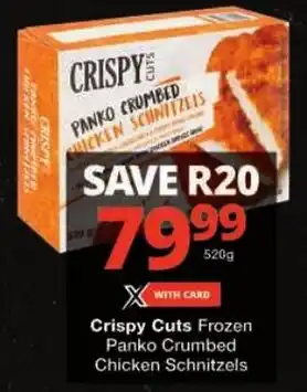 Checkers Crispy Cuts Frozen Panko Crumbed Chicken Schnitzels offer