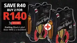 Checkers Carling Black Label Beer NRB offer