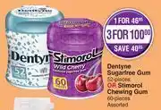 Dis-Chem Dentyne Sugarfree Gum 52 Piece Or Stimorol Chewing Gum Assorted 60 Piece-Each offer