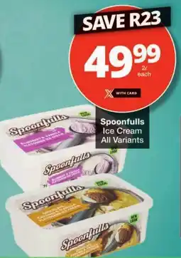 Checkers Spoonfulls Ice Cream offer