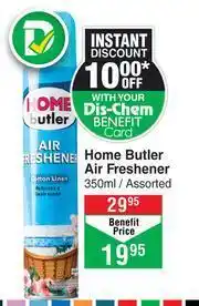 Dis-Chem Home Butler Air Freshener Assorted-350g offer