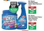 Dis-Chem Mr. Sheen Oxi Ultra Wash Fabric Stain Remover-500g offer