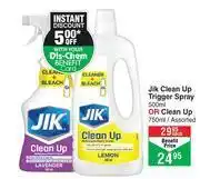 Dis-Chem Jik Clean Up Trigger Spray 500ml Or Clean Up 750ml Assorted-Each offer