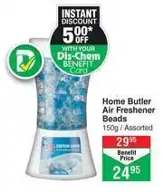 Dis-Chem Home Butler Air Freshener Beads Assorted-150g offer