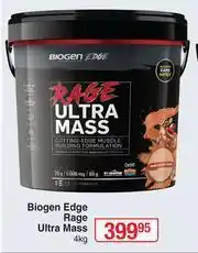 Dis-Chem Biogen Edge Rage Ultra Mass-4kg offer