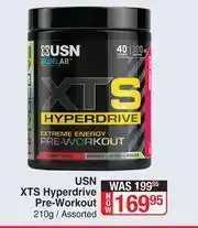 Dis-Chem USN XTS Hyperdrive Pre Workout Assorted-210g offer